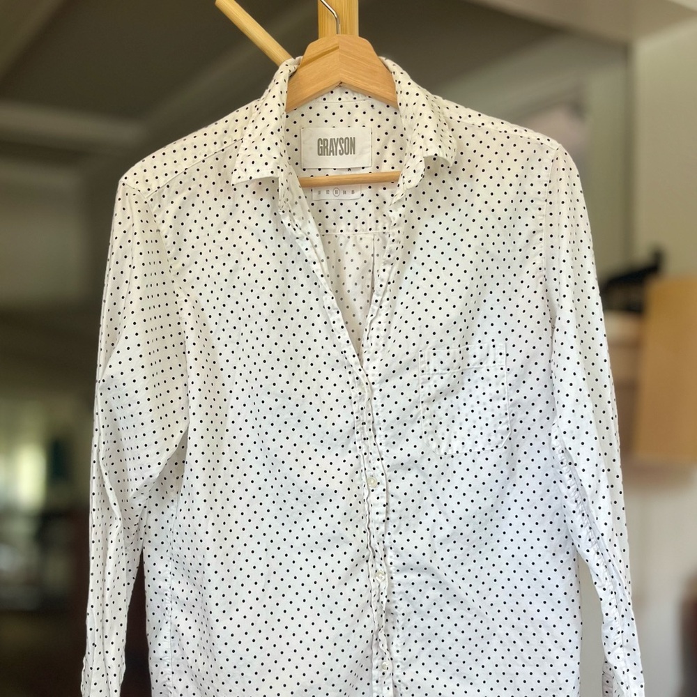 Grayson Polkadot Blouse Size M